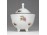 Régi kisméretű virágdíszes lábas porcelán bonbonier