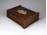 Régi kisméretű szegecses fadoboz kártyadoboz 5.5 x 17 x 12.5 cm