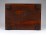 Régi kisméretű szegecses fadoboz kártyadoboz 5.5 x 17 x 12.5 cm