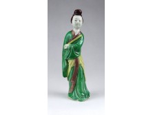 Kínai zenész porcelán figura 19 cm