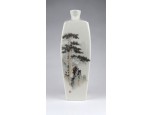 Régi keleti mintás jelzetlen porcelán váza 21 cm
