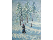 Wanek S. Ferenc : A festő felesége télen