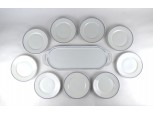 Régi Epiag HÜTTL TIVADAR 9 személyes porcelán süteményes készlet