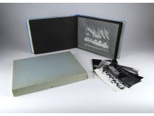Régi kínai fotóalbum fényképalbum védődobozban 26 x 19.5 cm 14 kommunista témájú fotóval