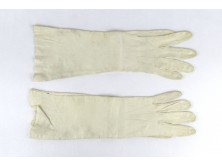 Régi elegáns női kesztyű bőrkesztyű 1920-30 körüli