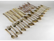 Jelzett aranyszínű evőeszköz készlet 39 darab ROGERS STAINLESS KOREA jelzéssel