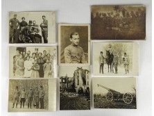 Antik I. vh.-s katonai fotográfia 8 darab