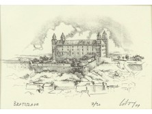 Litvai : Pozsony városkép 14 x 18 cm