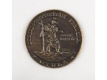 Egészségbiztosítási Pénztár Gyula Szent Kristóf bronz plakett