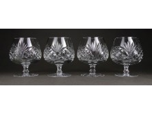 Talpas likőrös whiskys csiszolt jellegű pohár készlet 4 darab