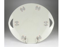 Retro nagyméretű Zsolnay porcelán kínáló tál 30.5 cm