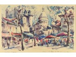 Párizsi nyomat : La Place de Tertre