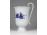 Régi jelzett aranyozott talpas porcelán bögre 14 cm