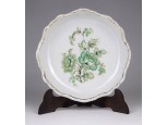 Virágdíszes Zsolnay porcelán hamutál 12 cm