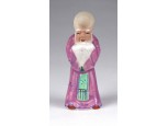 Régi kisméretű kínai keleti bölcs porcelán figura 8 cm