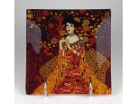 Gustav Klimt Glass Carmani üveg tál 15 x 15 cm