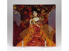 Gustav Klimt Glass Carmani üveg tál 15 x 15 cm