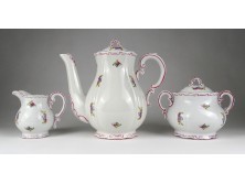 Régi hibátlan Zsolnay porcelán teáskészlet