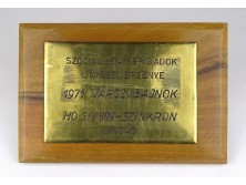 Ho Si Min lövészverseny réz plakett 1971