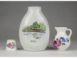 Régi Hévíz feliratos porcelánok 3 darab