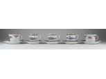 Kínai porcelán kávéscsésze 3+2 darab