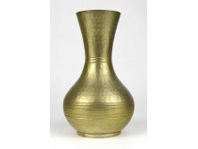 Jelzett indiai réz váza 16 cm