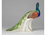 Régi DRASCHE porcelán páva