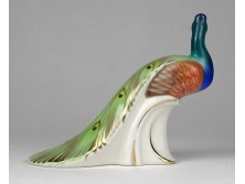 Régi DRASCHE porcelán páva