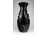 Nagyméretű mid century fekete üveg váza 31 cm