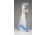 Jelzett virágkosaras porcelán hölgy figura 24 cm