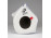 Jelzett virágkosaras porcelán hölgy figura 24 cm