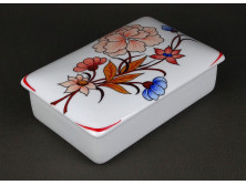 Régi nagyméretű Hollóházi porcelán bonbonier