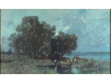 Mészöly Géza : Balatoni halásztanya repro