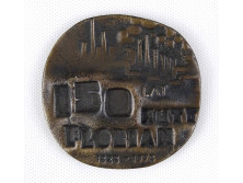 Lengyel Florian acélmű bronz emlékplakett 1978