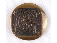 Nagymaros Grécs Galéria bronz plakett