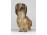 Régi kisméretű porcelán tacsi tacskó kutya 10.5 cm 