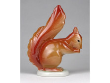 Kőbányai porcelán mókus 14 cm