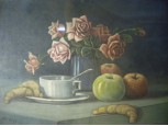 MENKÓ L. jelzéssel : Reggelizős csendélet