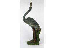 Nagyméretű bronz hatású műgyanta vízimadár szobor 40 cm