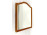 Antik neobarokk metszett falitükör 69.5 x 62 cm
