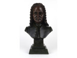 Jelzett datált Bach műgyanta mellszobor 28.5 cm