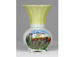 Burg Rabenstein - Carl Wilhelm & Co. Deesbach porcelán ibolyaváza 8 cm