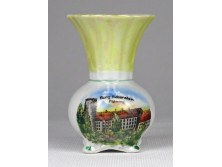 Burg Rabenstein - Carl Wilhelm & Co. Deesbach porcelán ibolyaváza 8 cm
