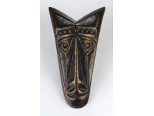 Iparművészeti bronz fali maszk 29 cm