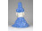 Jelzett Takács Kati kerámia figura 20 cm