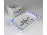 Régi Hollóházi porcelán cigarettázó szett