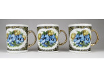 Jelzett lengyel Jarolina porcelán csésze bögre 3 darab