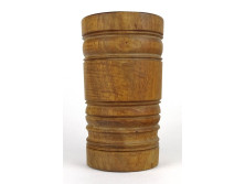 Antik faragott fa mozsár 19 cm