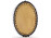 Ovális alakú bőrdíszműves tükör 51 x 35.5 cm