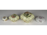 Sérült Zsolnay porcelán bonbonier csomag 4 darab